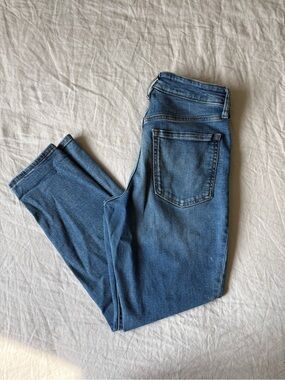 Old Navy Blue Straight-Leg Women's Jeans
